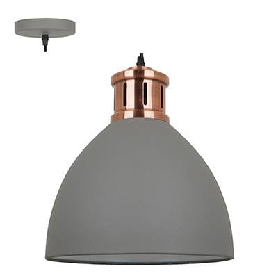 Radiant - Pendant Grey and Copper 1xE27 - RP255