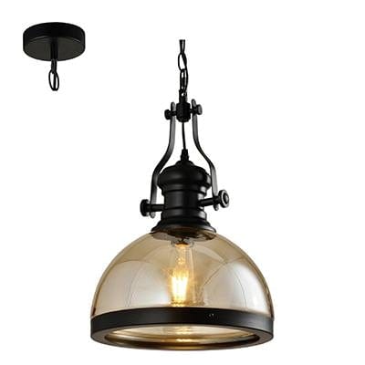Radiant - Pendant Metal/Glass Black - RP251