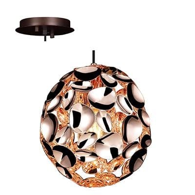 Radiant - Pendant Steel Rose Gold 1xE27 60w - RP237
