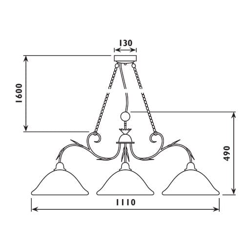 Radiant - Pool 3LT Pendant Charcoal 3xE27 - RP194
