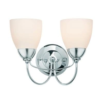 Radiant - Tulip 2LT W/Light 230v Chrome/White - RW115