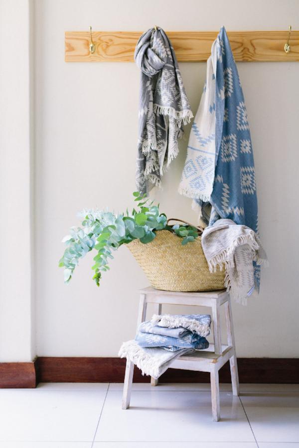 Kelim Dark Grey Turkish Towel