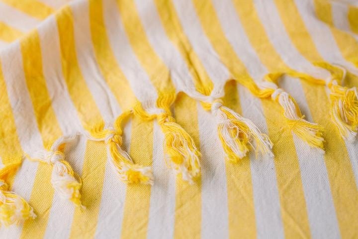Turkish Towel: Mediterranean Yellow - 100cm x 200cm