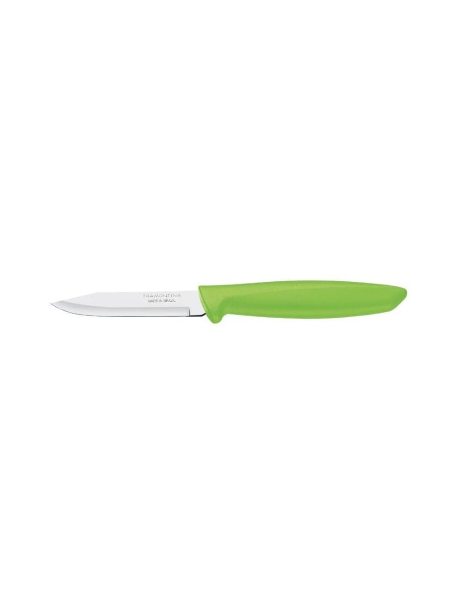 Paring Peeling Knife - Green - Loose Knife (8 cm Smooth Blade) - Plenus - Tramontina