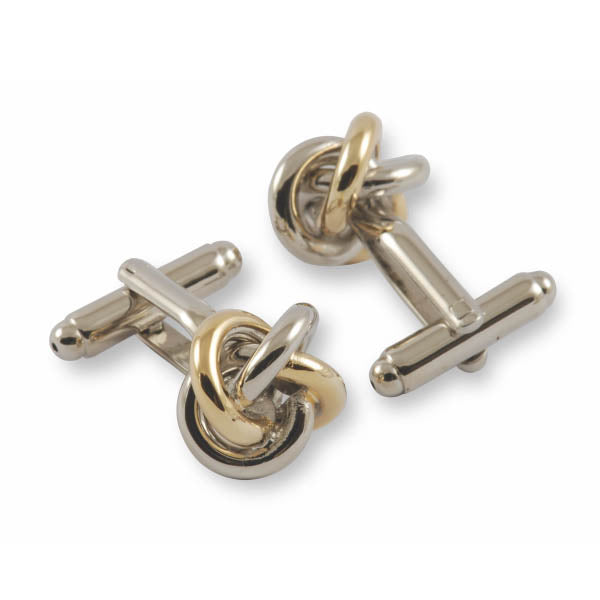 two tone twist cufflinks