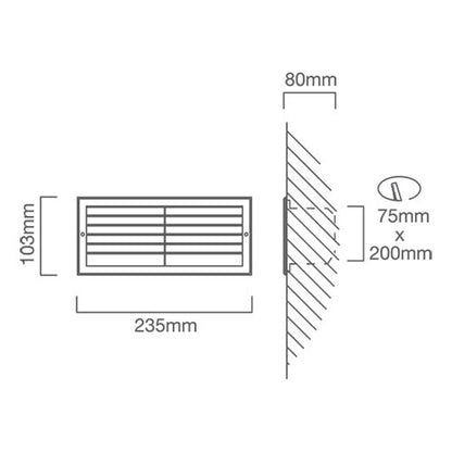 Eurolux - Louvre Foot Light White - Lighting, Lights - B38W