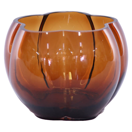 Cora Mini Glass Vase in Amber (13 x 17 cm)