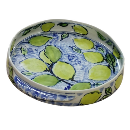 Esra Bosch - Round Ceramic Salad Bowl - Lemons