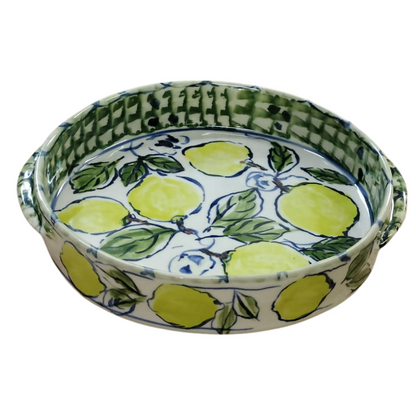 Esra Bosch - Round Ceramic Salad Bowl - Lemons