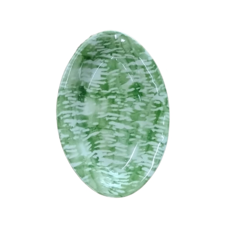 Esra Bosch - Single Oval Ceramic Pasta Bowl - Green