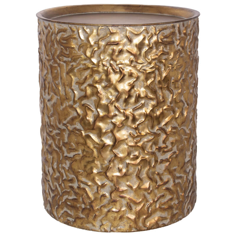 Gold Metal Accent Table / Stool - 45 cm