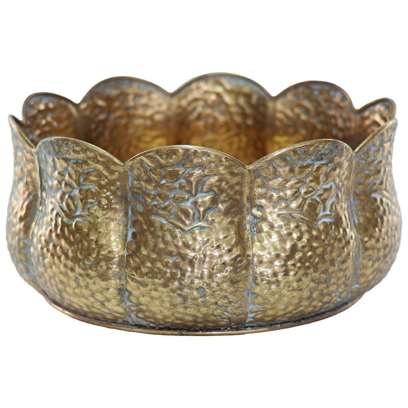 Gold Tulip Metal Vase (31 x 15 cm)