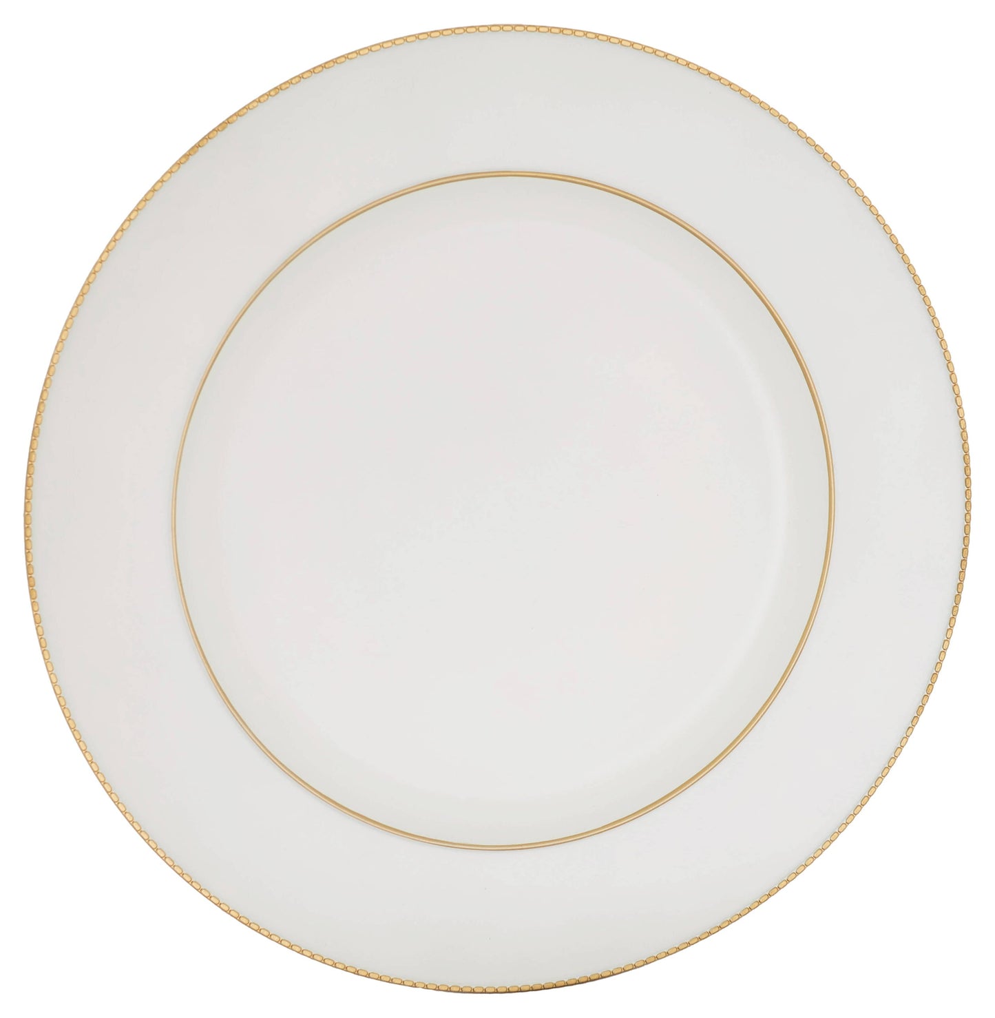 Underplate - White with Gold Rim - 33cm