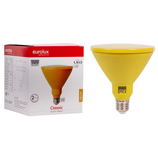 Eurolux - LED PAR38 E27 14w Yellow - Lighting, Lights - G994YL