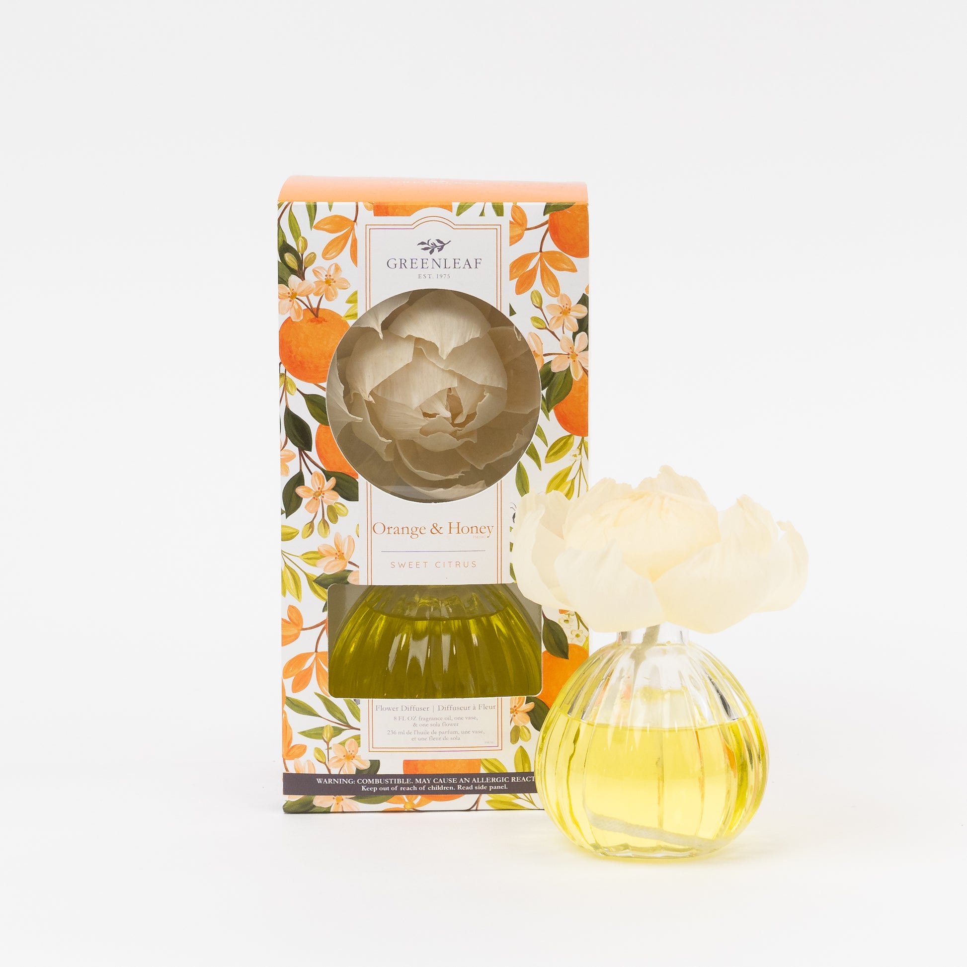 Flower Diffuser by Greenleaf - Orange and Honey