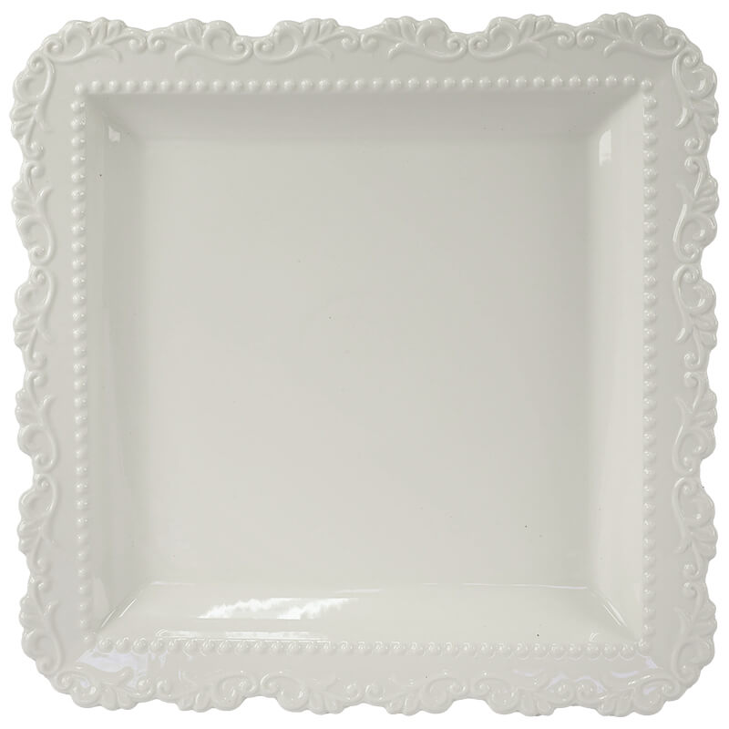Ceramic Plate - Square - Paris Design (30 X 30cm)