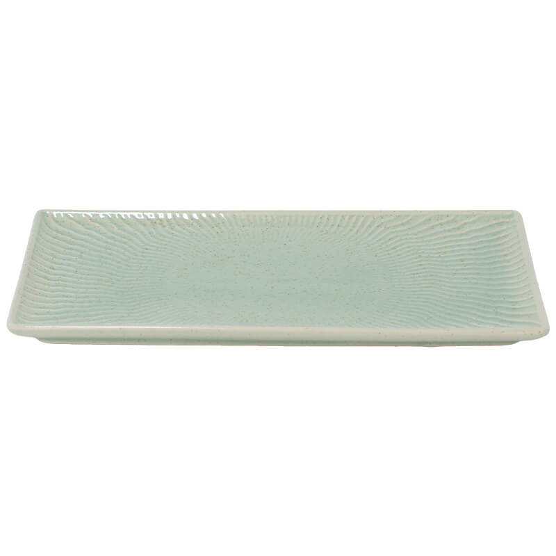 Sage Rectangular Ceramic Plate (23 X 12cm)