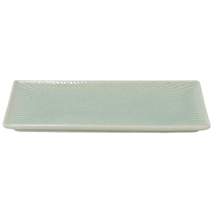 Sage Rectangular Ceramic Plate (23 X 12cm)