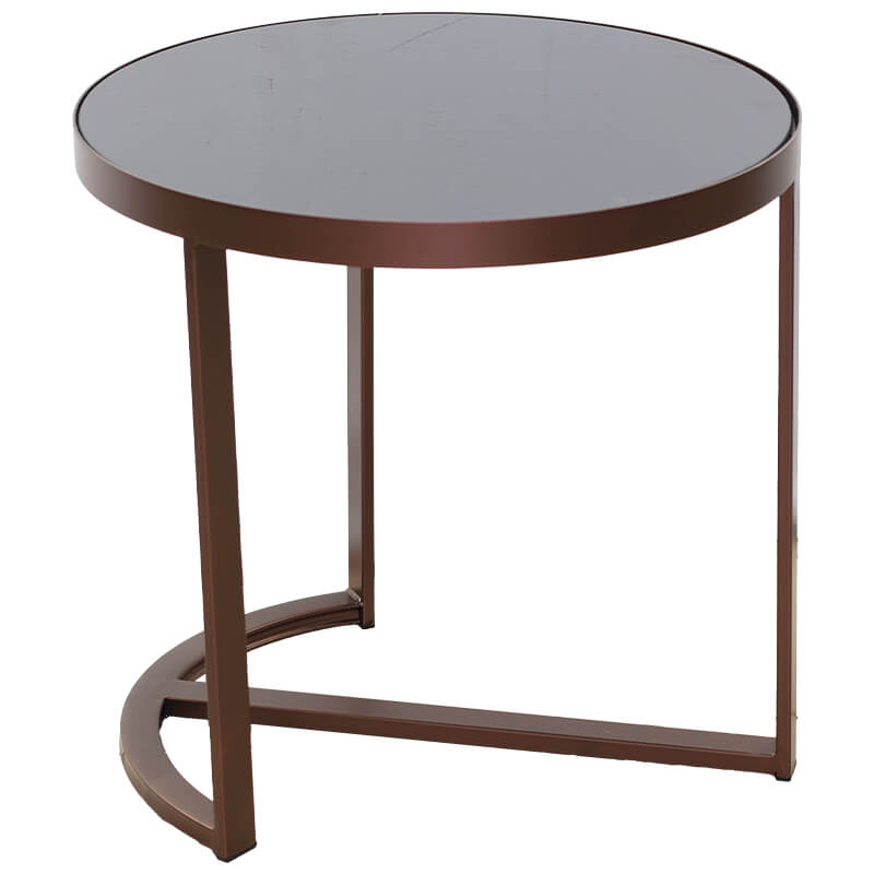 Eclipse Side Bronze Table - 45X47X47cm