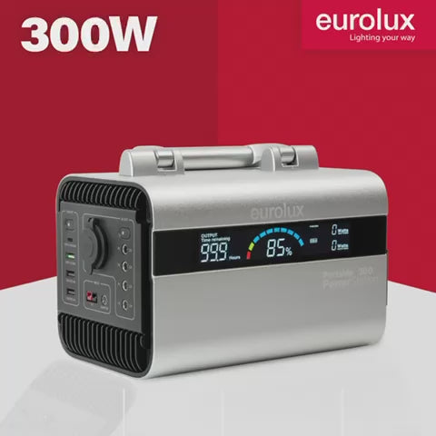 Eurolux -  Rechargeable Portable Power Station 300W - H297 