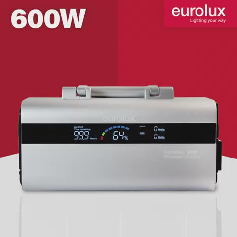 Eurolux -  Rechargeable Portable Power Station 600W