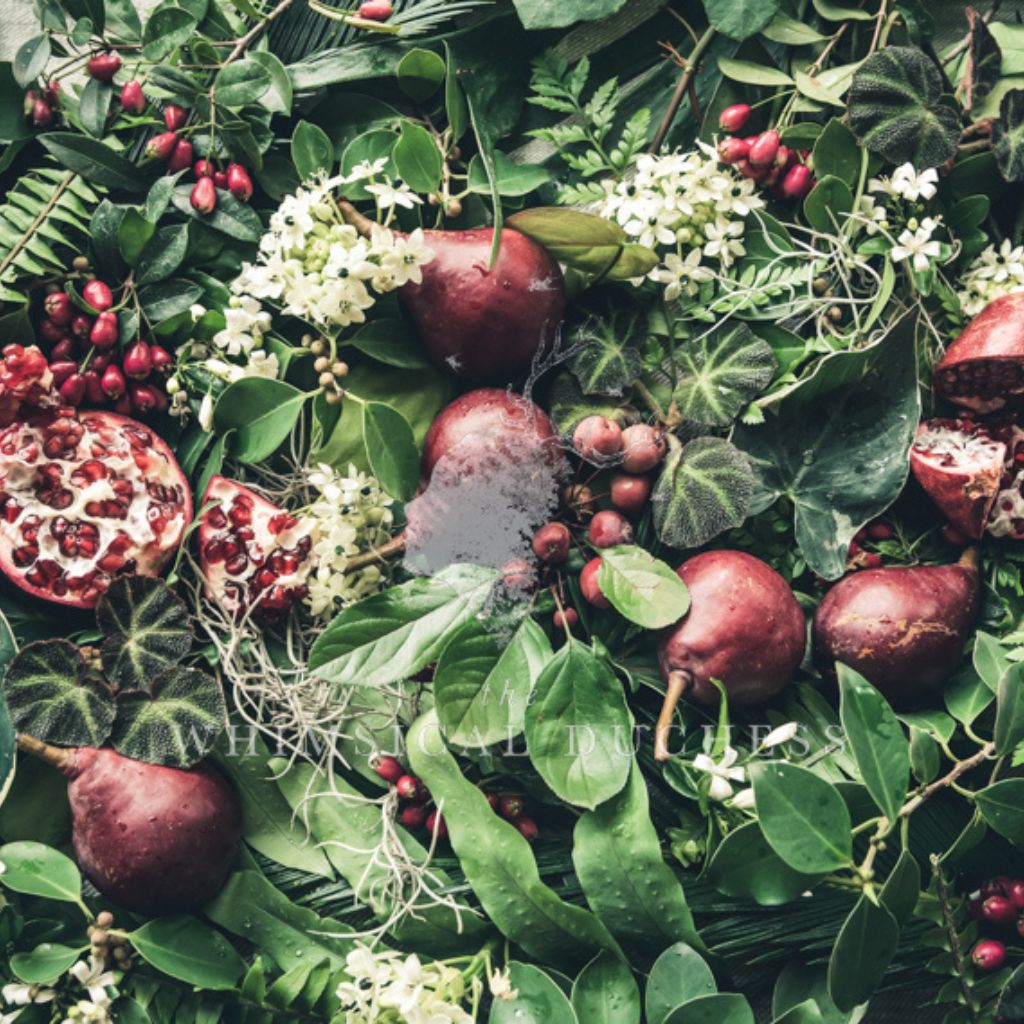 A Botanical Christmas Fabric Per Meter