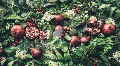 A Botanical Christmas Fabric Per Meter