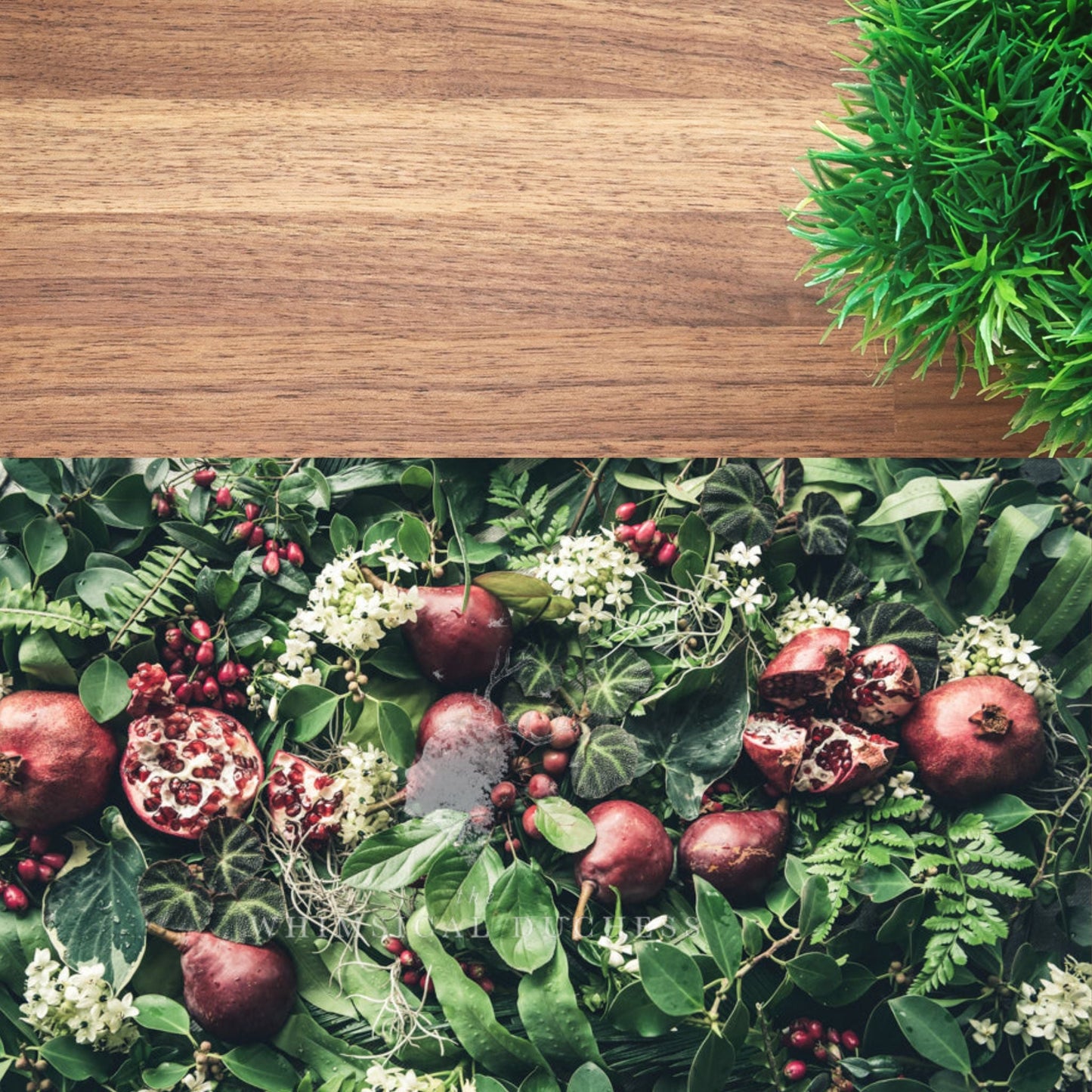 A Botanical Christmas Table Runner