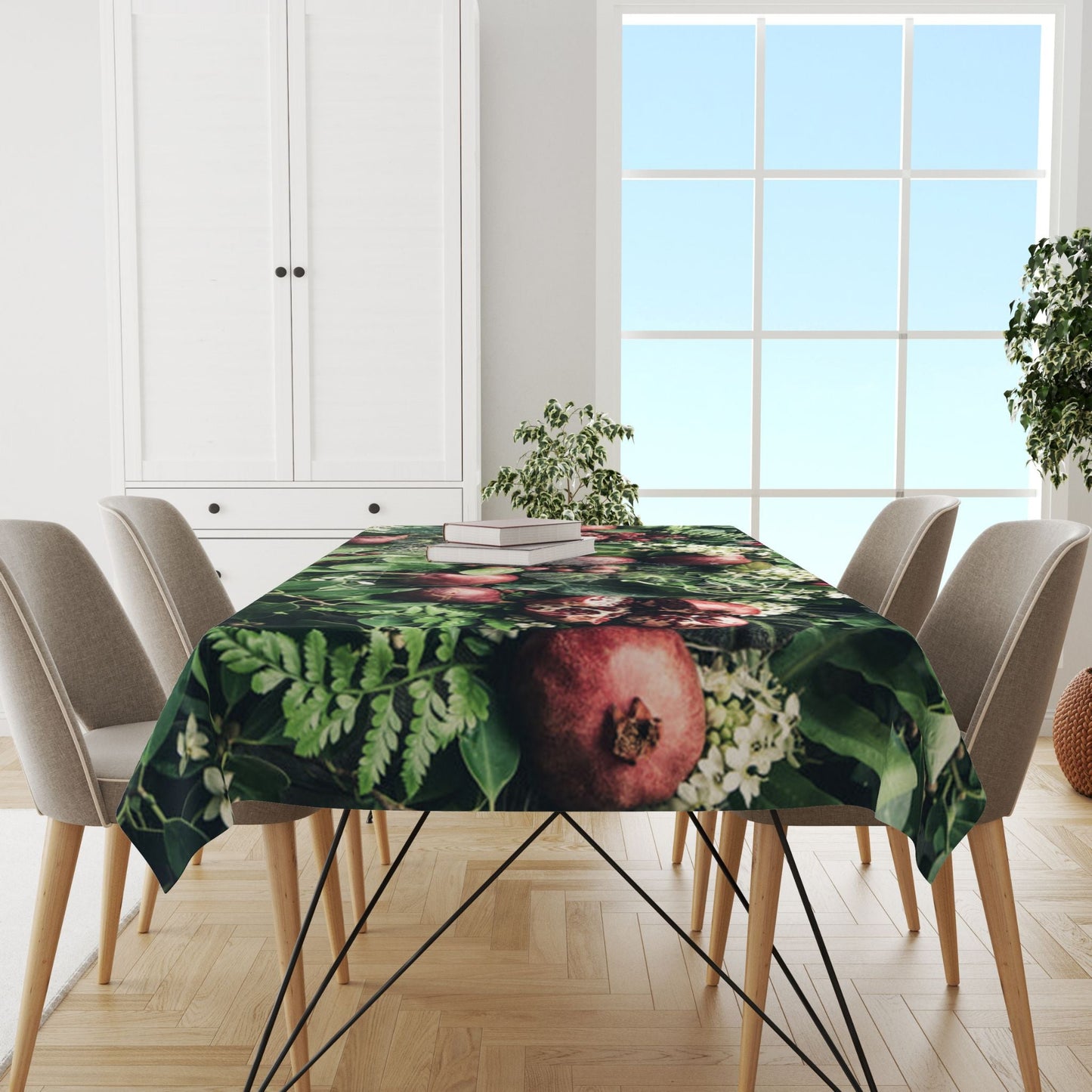 A Botanical Christmas Tablecloth (Price Per Meter)