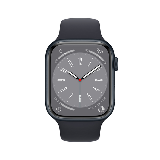 Apple Watch Series 8 GPS + Cellular 45mm - Midnight Aluminium Case with Midnight Sport Band - Regular