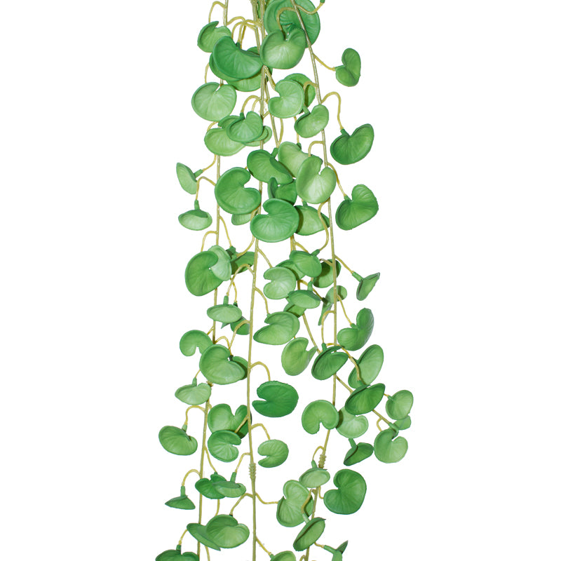 Coin Leaf Artificial Hanging Plant