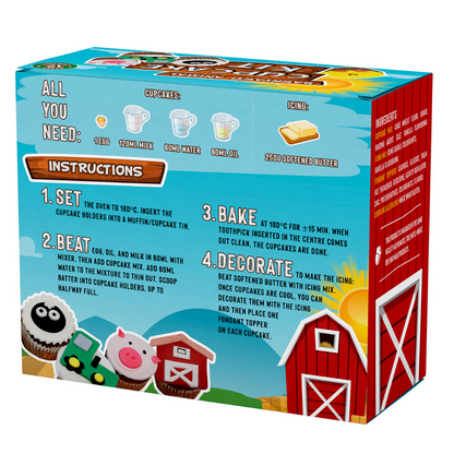 Barnyard Animal Cupcake Kit