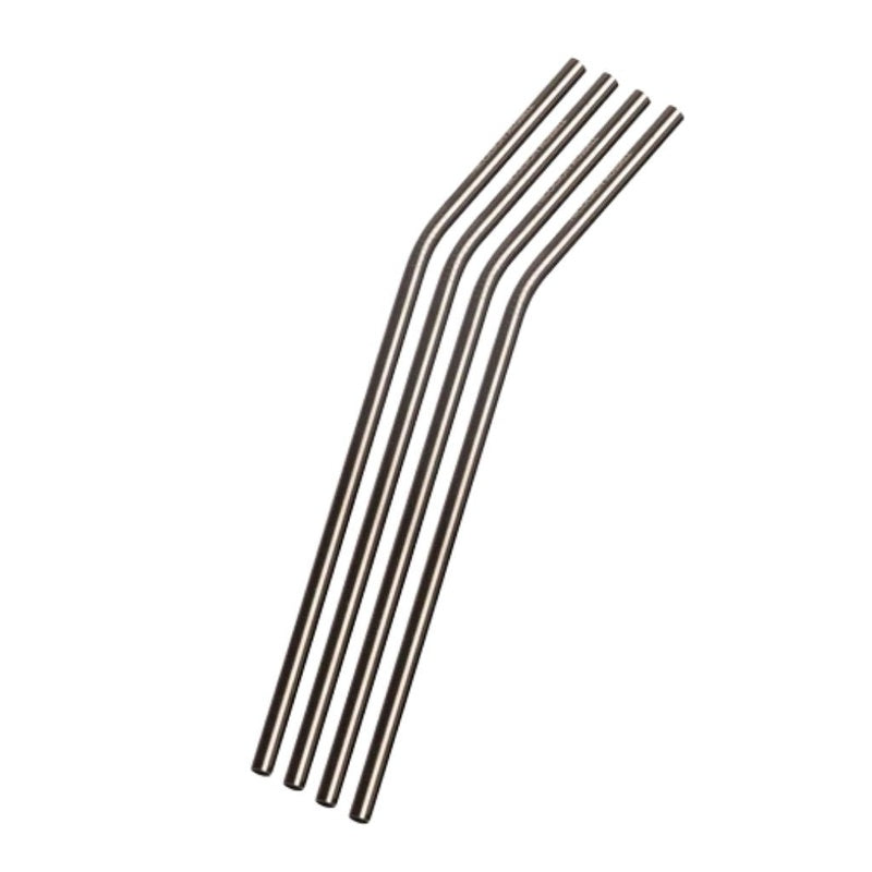 Rose Gold Stainless Steel Straws by Nicolson Russell (Set of 4 with 2 cleaners)