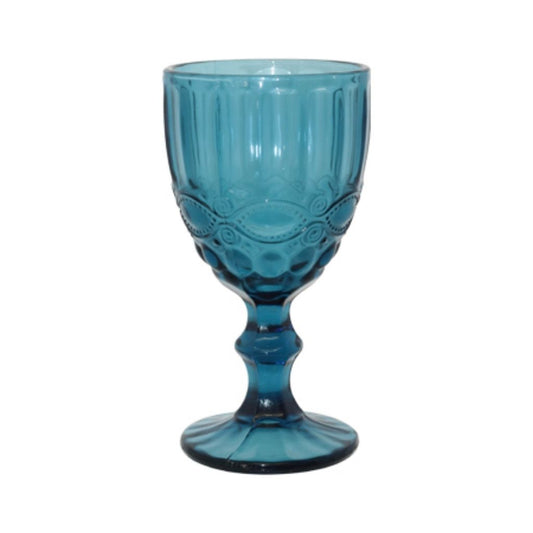 Blue Wine Glass - Eaton