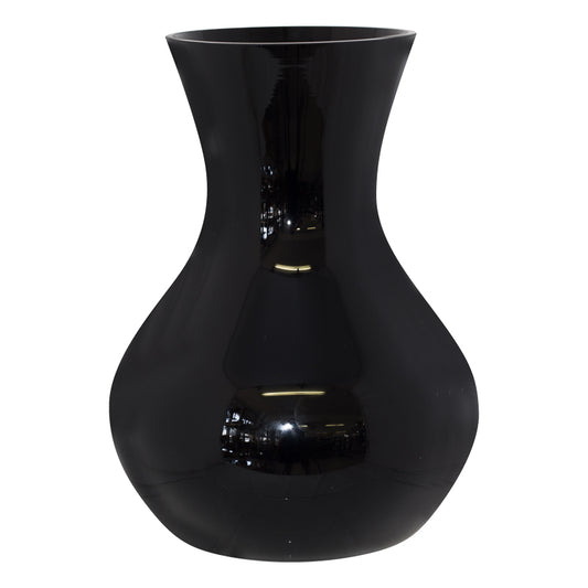 Reese Black Hydria Vase in Glass - 30cm