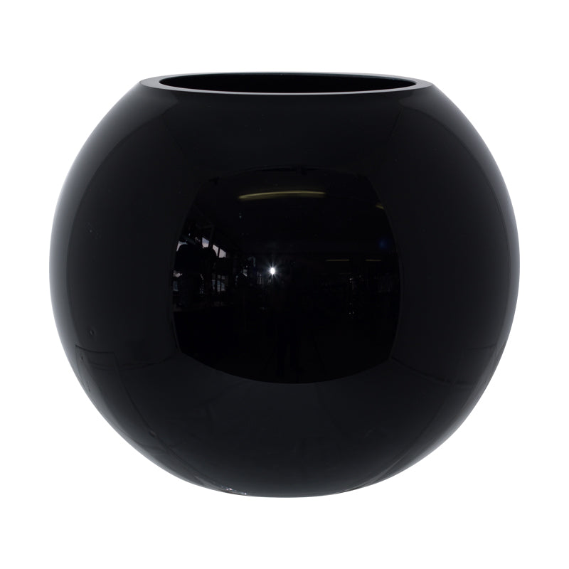 Black Bubble Ball Vase17x20cm