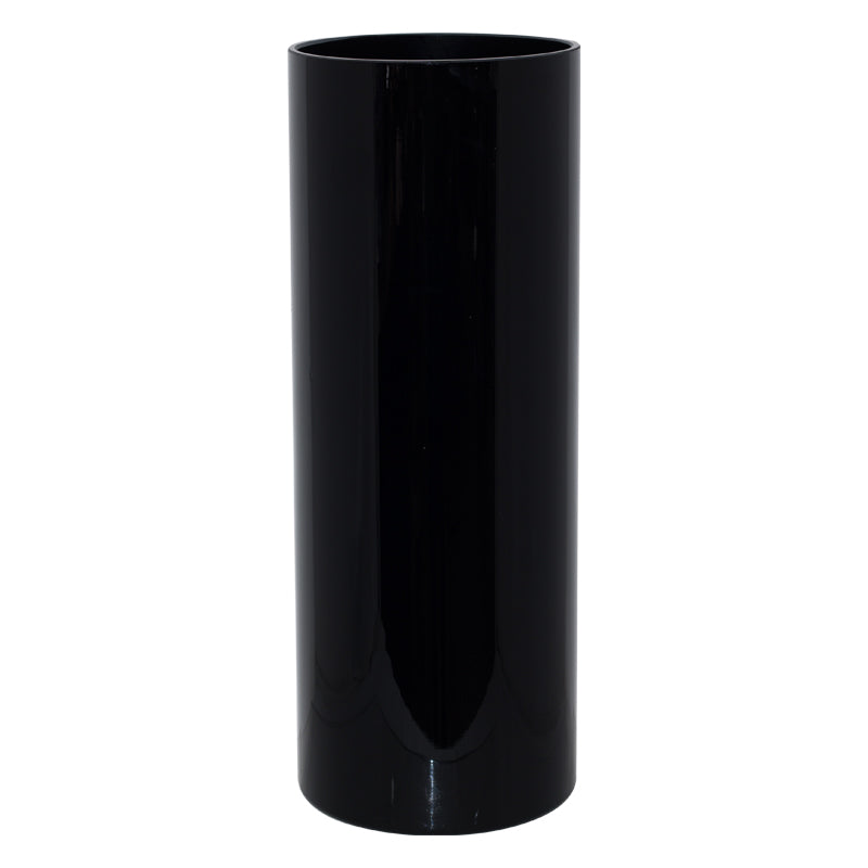 Black Cylinder Vase 40x15cm