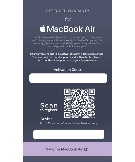 Apple - Extended Warranty: MacBook Air 13â€ - N5111