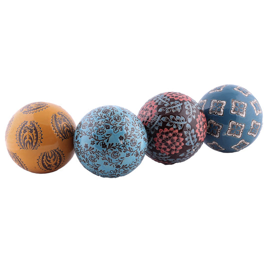Jaipur Decor Ball 10cm (Set of 4)