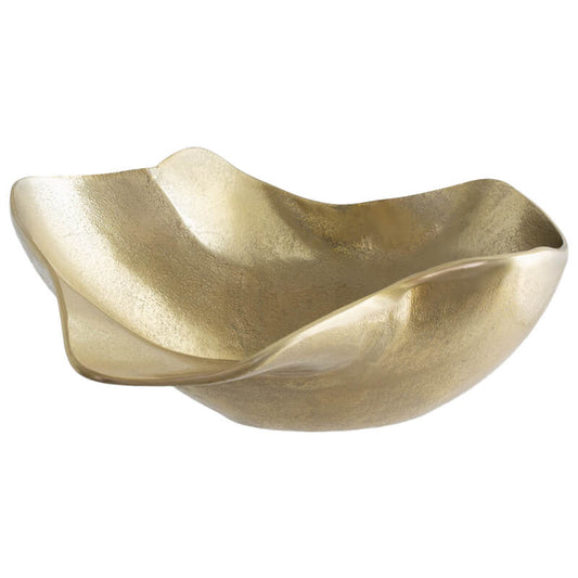 Golden Metal Decorative Bowl