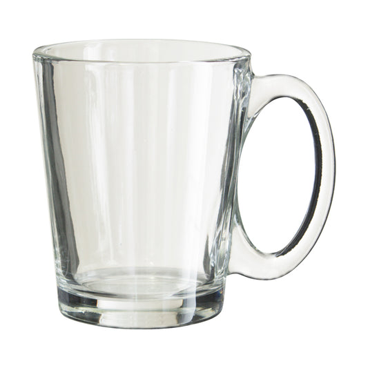 Glass Coffee or Tea Mug with Handle (250 ml)