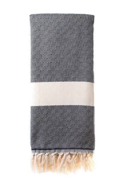 Dimanta Black Turkish Blanket