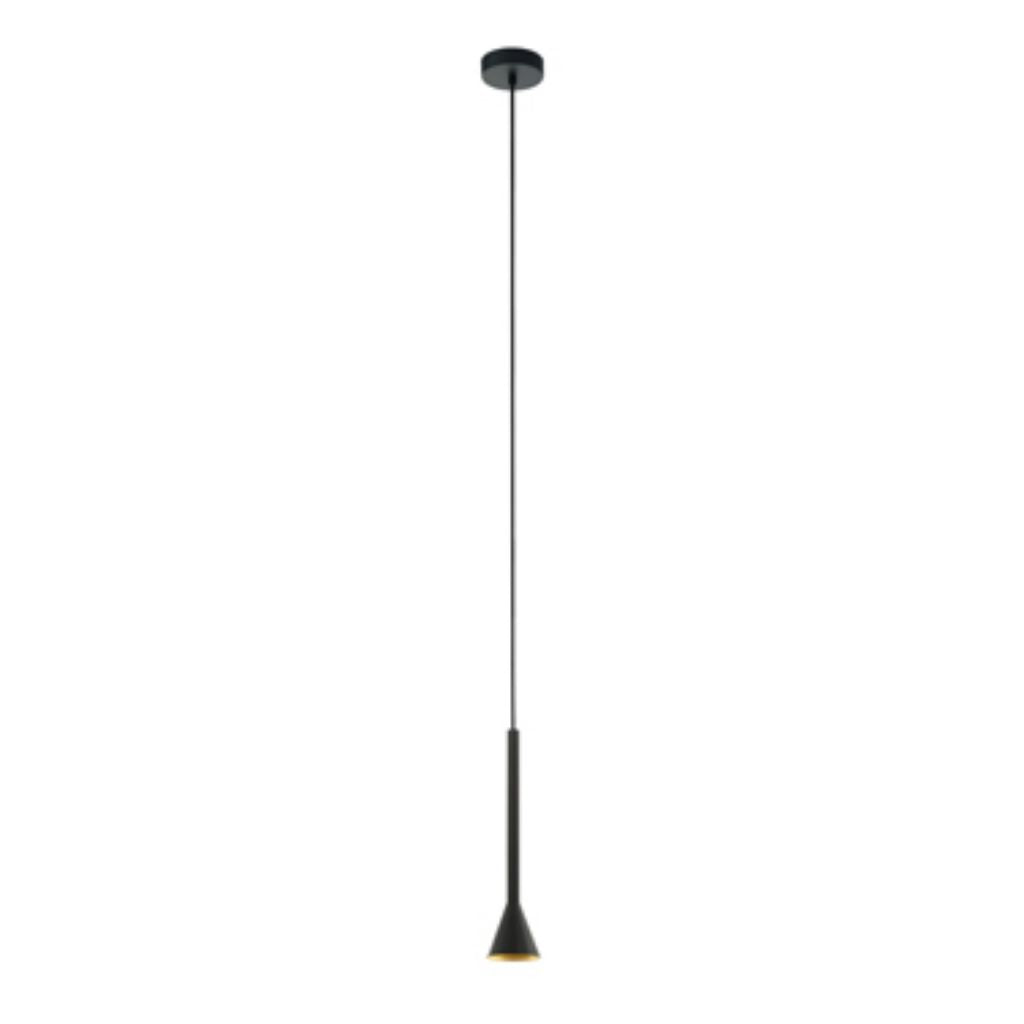 Eurolux - Cortaderas 1LT Pendant 85mm Black and Gold - Lighting, Lights - P1059