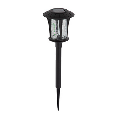 Eurolux - Solar Coach Garden Spike Light with Crack Glass Shade, Lighting, Lights - Set of 12 - H216