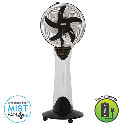 Eurolux - Portable Rechargeables Mist Fan with LED Light - Lighting, Lights - F82