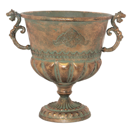 Seville Copper Handled Vase 34cm