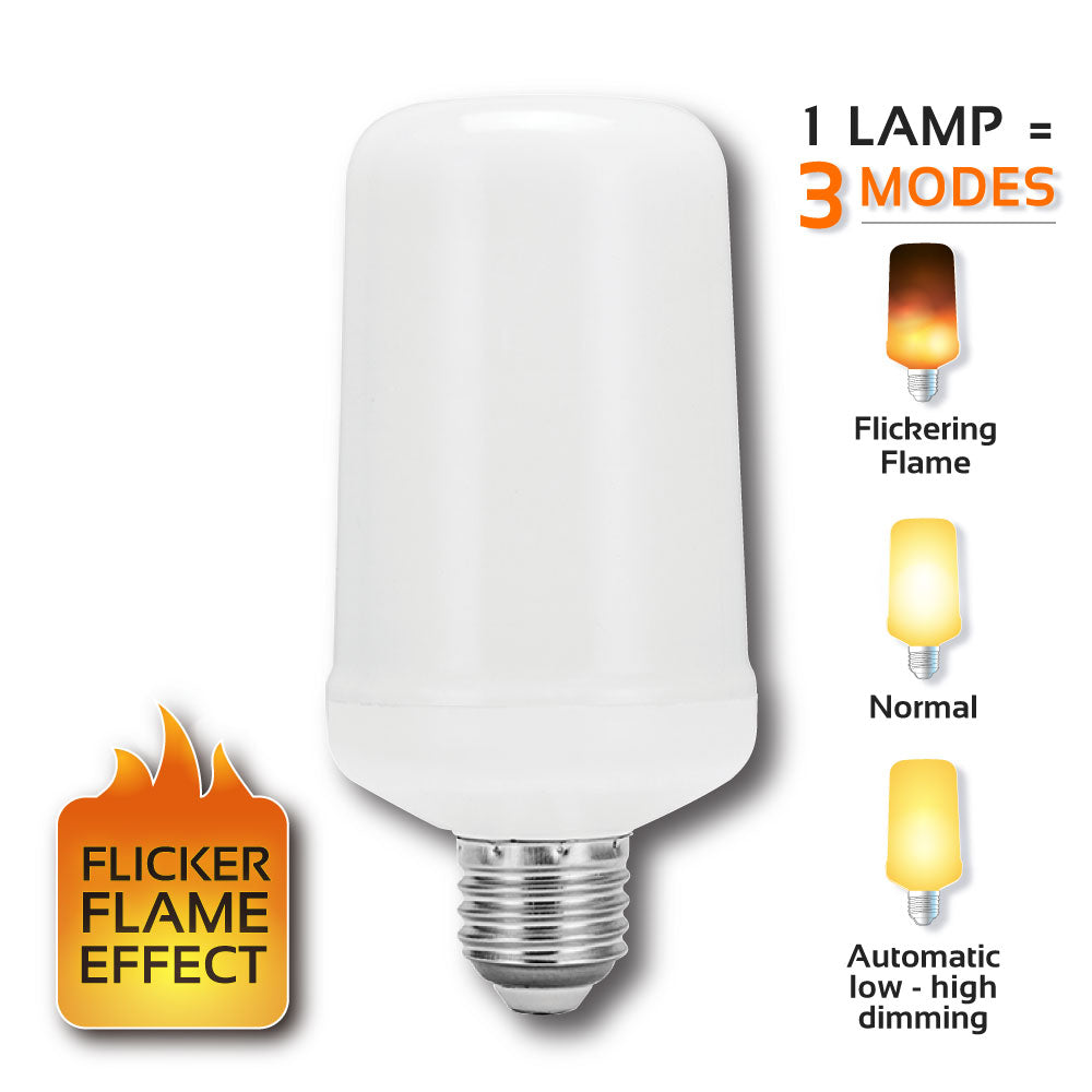 Eurolux - LED Flicker Flame Lamp / Bulb - E27 3w Warm White - Lighting, Lights - G1050