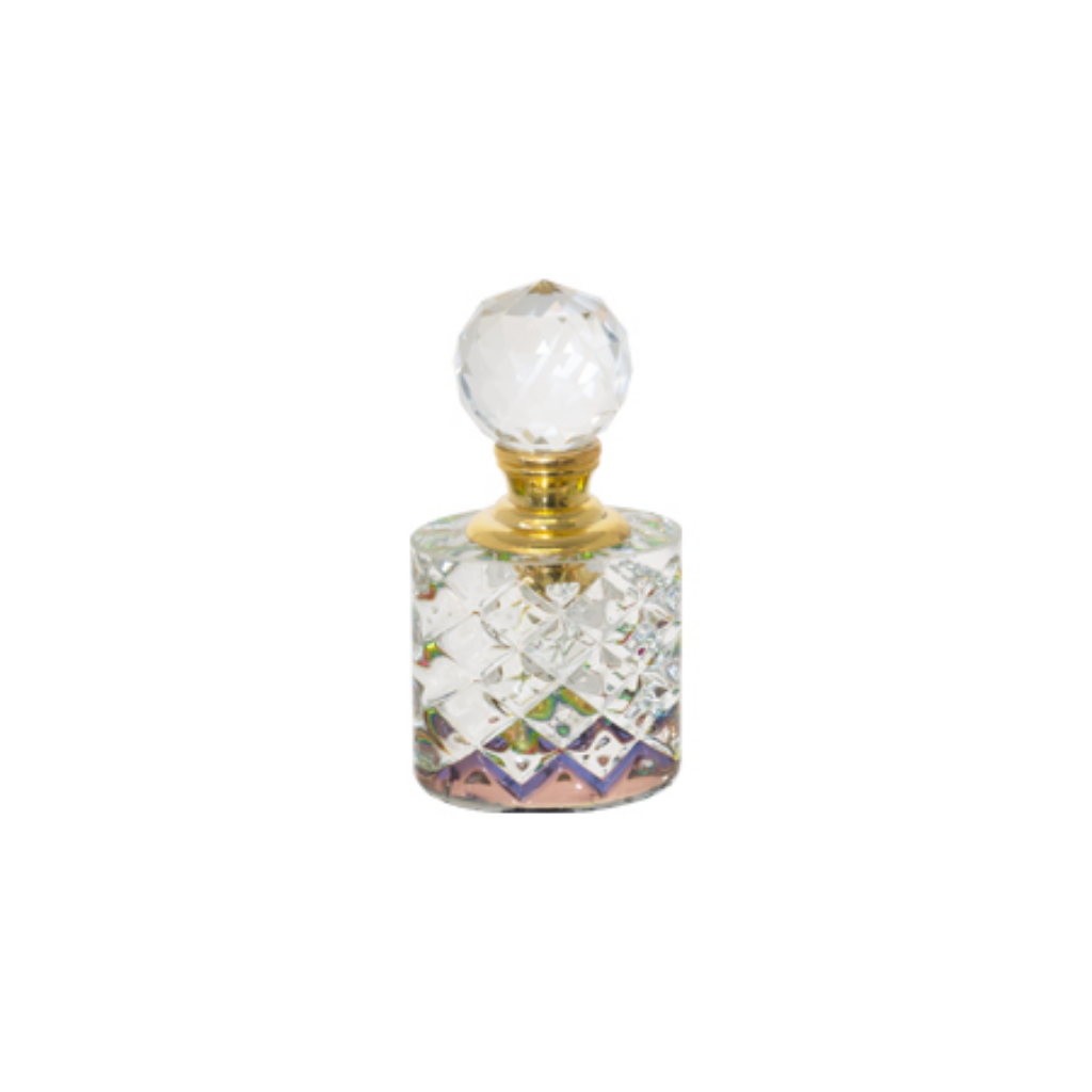 Gold and Crystal Perfume Bottle (8 cm)