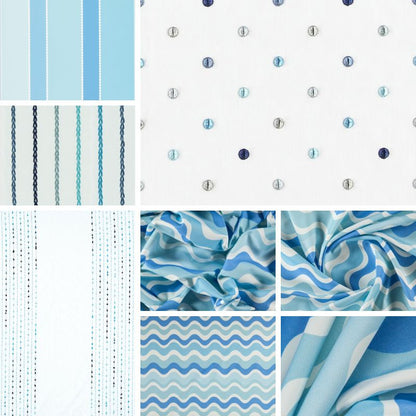 Home Fabrics Fabric: Collection - Bambino, Design - Petty-02-Sky (Price per meter)