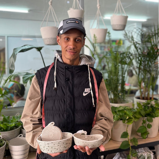 Oval baskets and Coasters (Set) - SALE